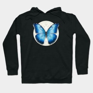 Blue Morpho Butterfly Hoodie